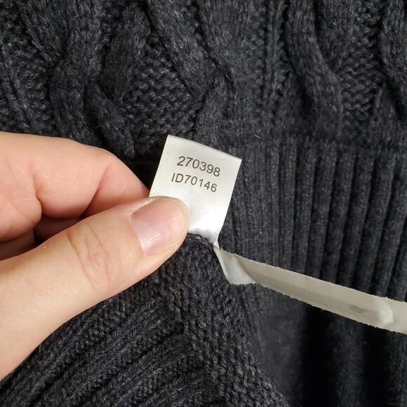 Ann Taylor Loft Womens Wool Blend Cable Knit Cowl Neck Short Sweater Dress Sz XS - Picture 5 of 11